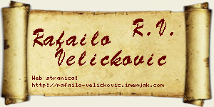 Rafailo Veličković vizit kartica
